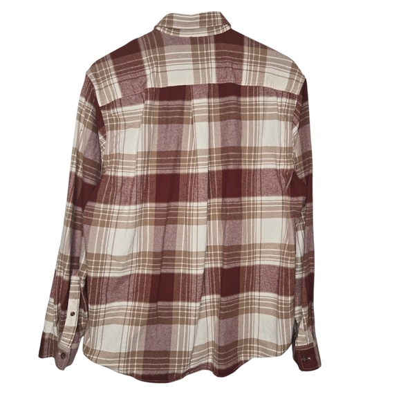 Eddie Bauer Mens Soft Cotton Plaid Field Button Down Shirt Size Large - Picture 2 of 9